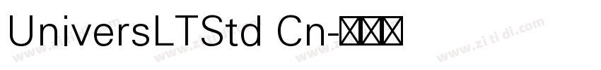 UniversLTStd Cn字体转换